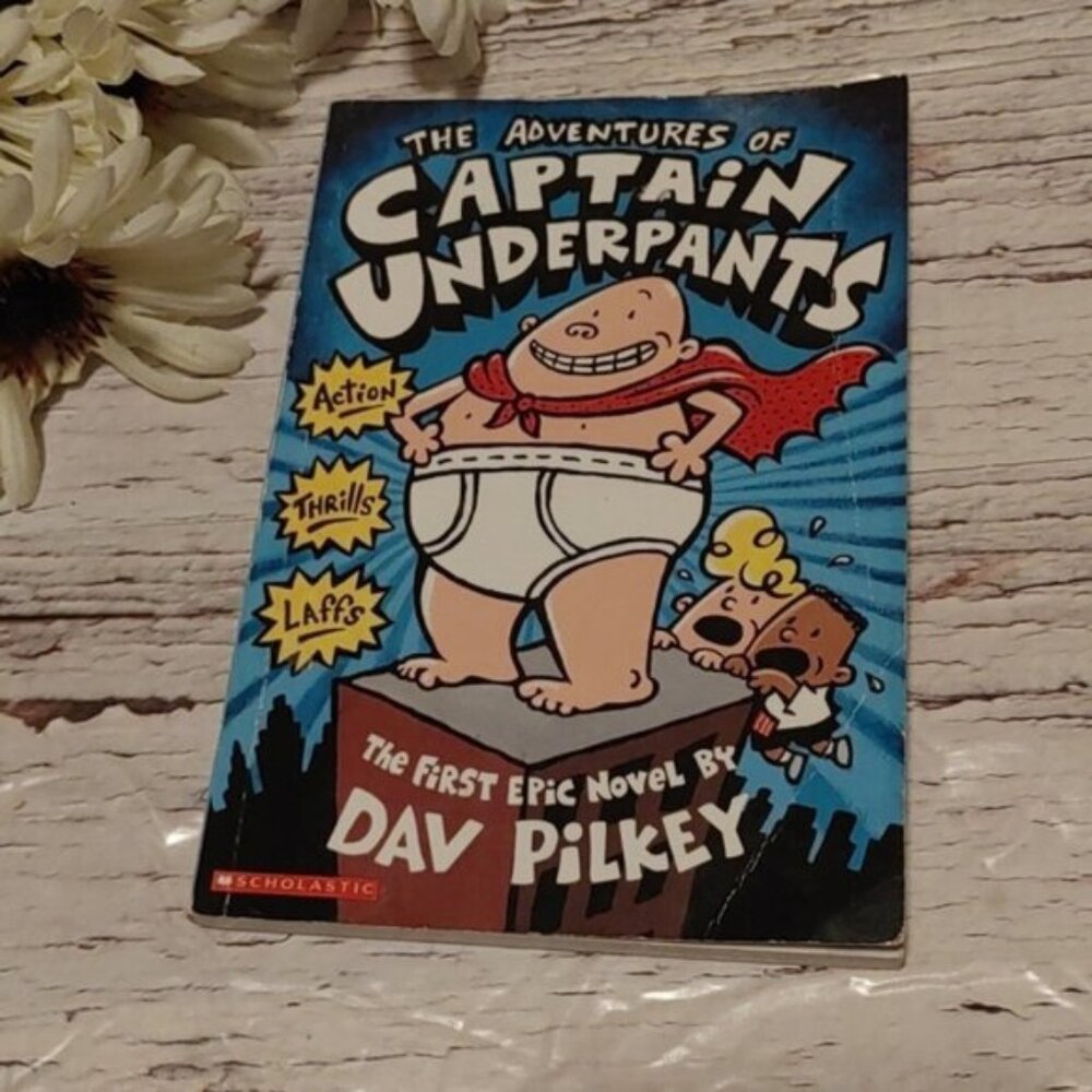 3/$13 The Adventuresn of Captain Underpants the first epic novel by Dav Pilkey